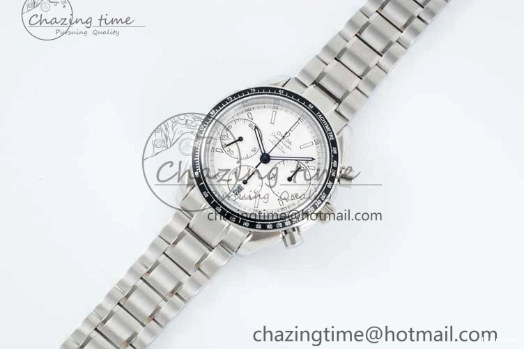 0512 Speedmaster Racing Master SS HKF Best Edition White Dial on SS Bracelet A Premium 7809